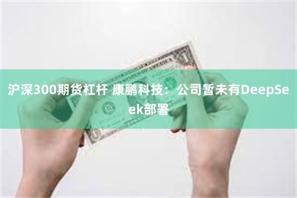 沪深300期货杠杆 康鹏科技：公司暂未有DeepSeek部署