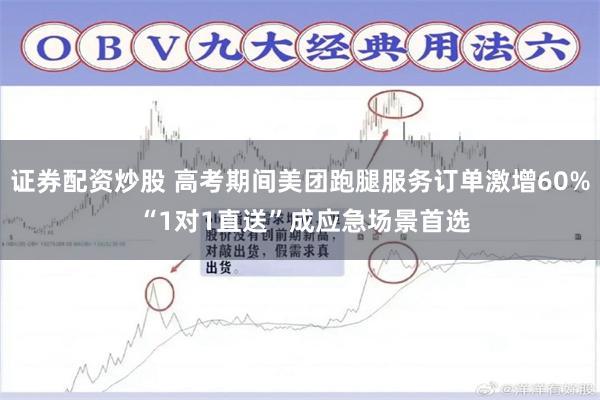 证券配资炒股 高考期间美团跑腿服务订单激增60% “1对1直送”成应急场景首选